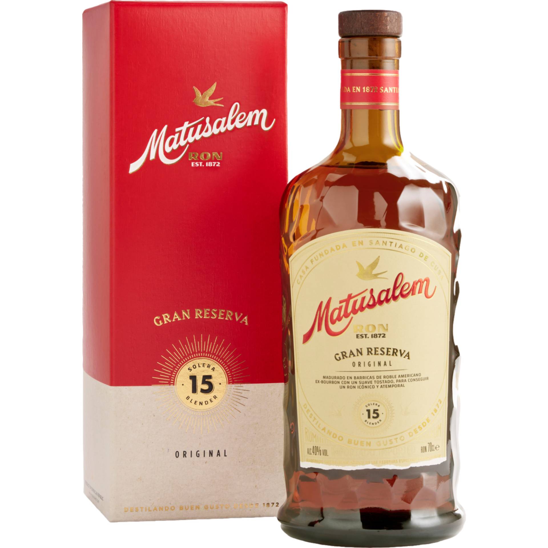 Matusalem Gran Reserva 15 Solera Rum, Dominikanische Republik, 0,7 L, 40% Vol., Spirituosen Matusalem Gran Reserva 15 Solera Rum, Dominikanische Republik, 0,7 L, 40% Vol., Spirituosen von Eggers & Franke Holding GmbH, Konsul-Smidt-Str. 8J, D-28217 Bremen