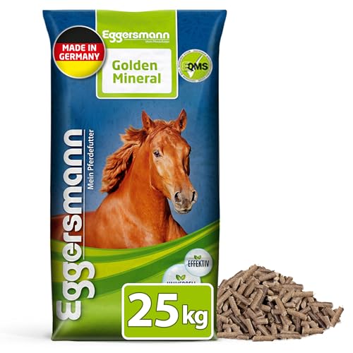 Eggersmann Mein Pferdefutter Golden Mineral 25 kg – Mineralfutter für Pferde & Ponys – Nährstoffreiches Pferdefutter zur optimalen Rundumversorgung – Zur Ergänzung des Grundfutters Eggersmann Mein Pferdefutter Golden Mineral 25 kg – Mineralfutter für Pferde & Ponys – Nährstoffreiches Pferdefutter zur optimalen Rundumversorgung – Zur Ergänzung des Grundfutters von Eggersmann Mein Pferdefutter