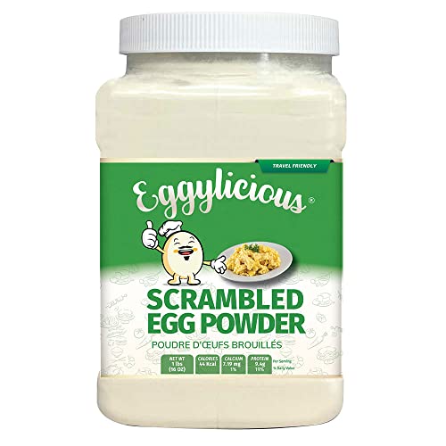 Eggylicious Egg Scramble Mix – Made w/Hormones Free Whole Eggs/Protein Packed –Easy & Delicious Breakfast - For Outdoors/Camping/Backpacking – Preservatives Free-Easy Storing 1 lb Jar Eggylicious Egg Scramble Mix – Made w/Hormones Free Whole Eggs/Protein Packed –Easy & Delicious Breakfast - For Outdoors/Camping/Backpacking – Preservatives Free-Easy Storing 1 lb Jar von Eggylicious