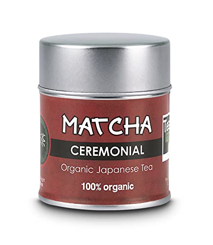 Eguia Ceremonial Matcha Tee, 30 g Dose 100% reines japanisches Pulver & schlankmachender Matcha Tee erster Qualität | Detox-Matcha-Grüntee, intensive Farbe und natürliches Aroma von Eguia