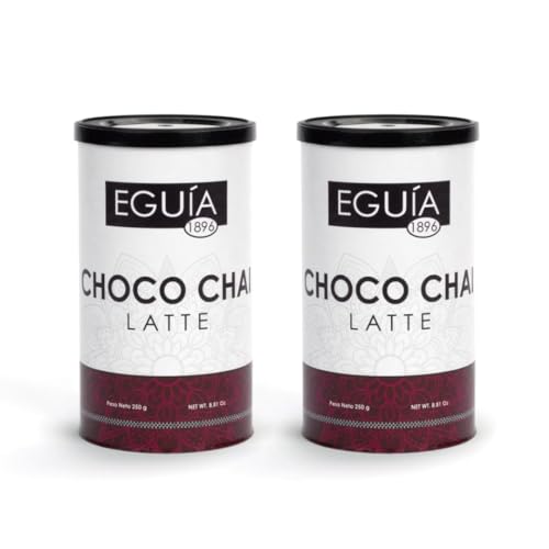 Schokoladen-Chai-Latte | Schokoladen-Chai | Packung mit 2 x 250g | Ganze 500g von Eguia