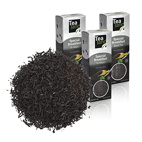 Tealand | Schwarzer Tee Special Breakfast, lose Blätter | Schwarzer Tee | 3 x 100 g von Eguia