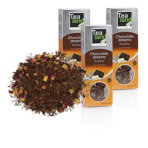 Teeland | Chocolate Dreams Rooibostee, lose Blätter | Großpackung Rooibos | 3 x 100 g von Eguia
