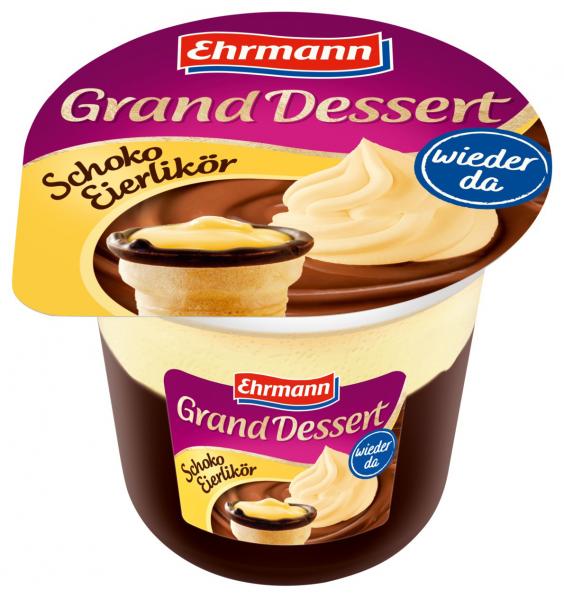 Ehrmann Grand Dessert Schoko Eierlikör Ehrmann Grand Dessert Schoko Eierlikör von Ehrmann