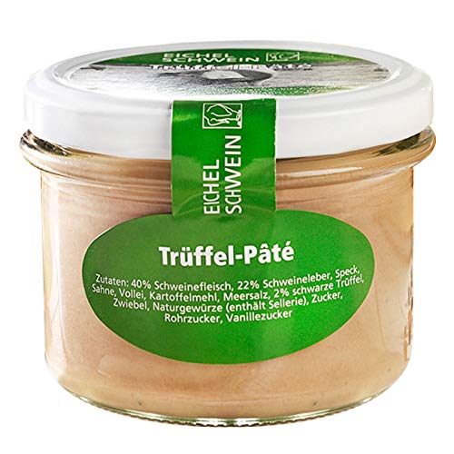 Trüffel-Paté, Leberpastete vom Eichelschwein aus der Waldweide (200g) von Eichelschwein