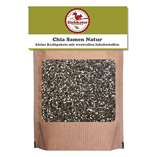 Eichkater Chia Samen Natur 2er-Pack (2x750 g) von Eichkater