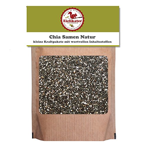 Eichkater Chia Samen Natur 4er-Pack (4x185 g) von Eichkater