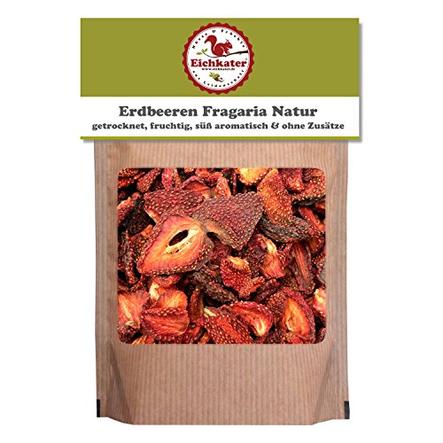 Eichkater getrocknete Erdbeeren Fragaria Natur ohne Zusätze 2er-Pack (2x185 g) von Eichkater