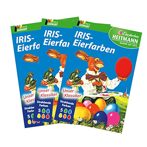 Iris-Eierfarben Tabletten, 3 Packungen von Heitmann Eierfarben