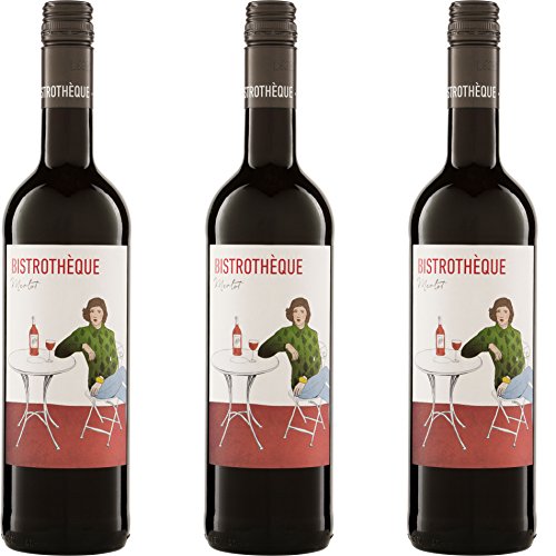 Eigenmarke Riegel Merlot BISTROTHÈQUE IGP Trocken ( 3 x 0.75 l) von Eigenmarke Riegel