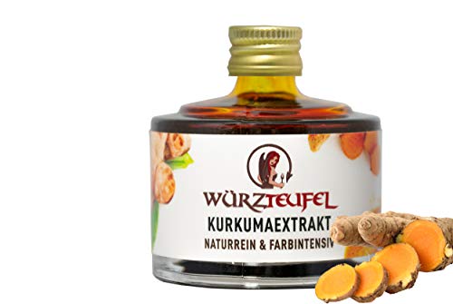 Curcuma Extrakt, Kurkuma - Öl Kurkuma Extrakt wasserlöslich, 16-fach konzentriert.. Glasflasche 40 ml. von Eigenmarke