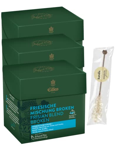 3er-Set TEA DIAMONDS Friesische Mischung von Eilles mit Gourvita Moments Kandisstick von Eilles