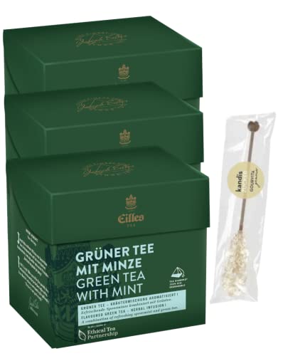 3er-Set TEA DIAMONDS Grüner Tee mit Minze von Eilles mit Gourvita Moments Kandisstick 3er-Set TEA DIAMONDS Grüner Tee mit Minze von Eilles mit Gourvita Moments Kandisstick von Eilles