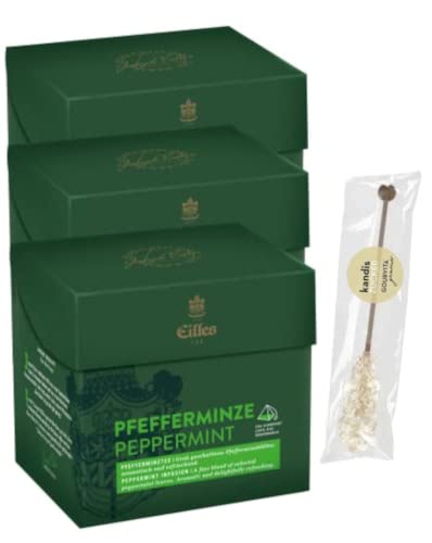 3er-Set TEA DIAMONDS Pfefferminze von Eilles mit Gourvita Kandisstick von Eilles