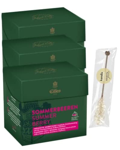 3er-Set TEA DIAMONDS Sommerbeeren von Eilles mit Gourvita Kandisstick von Eilles