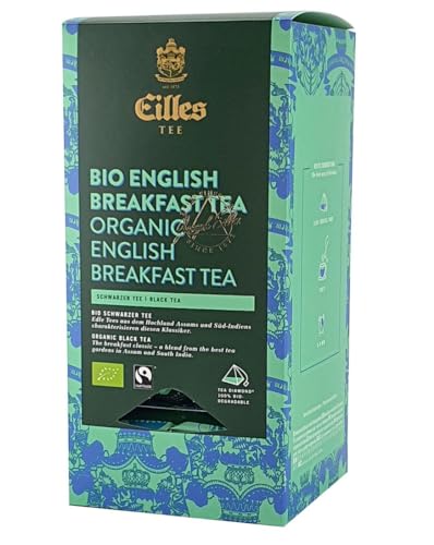 Eilles Luxury World Selection Tea Bio English Breakfast Blatt - 20 Tea Diamonds einzelverpackt von Eilles