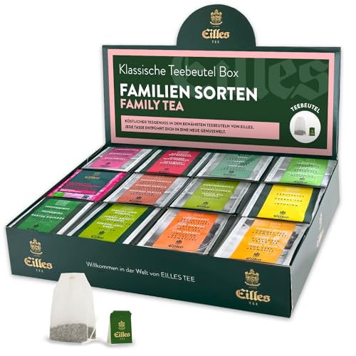 FAMILY Mischbox mit 12 Sorten EILLES Teebeutel speziell für die Familie FAMILY Mischbox mit 12 Sorten EILLES Teebeutel speziell für die Familie von Eilles