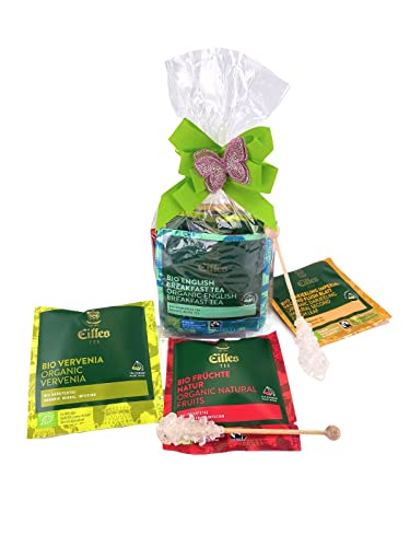 Geschenktüte FRÜHLING mit Eilles BIO Tea Diamonds und Kandissticks von Eilles