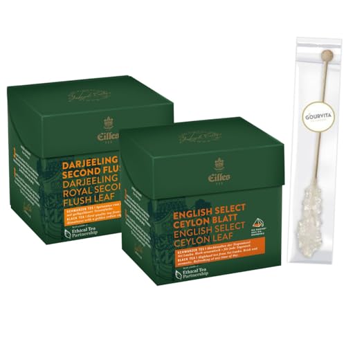 EILLES Noble English Tea Diamonds 2er Set mit Schwarztee und Gourvita Moments Kandisstick von Eilles