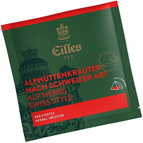 Pyramidenbeutel TEA DIAMONDS Alphüttenkräuter nach Schweizer Art von Eilles, 50 Stück einzelverpackt von Eilles