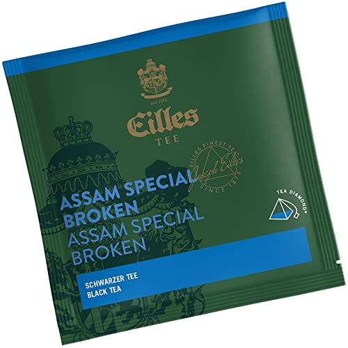 Pyramidenbeutel TEA DIAMONDS Assam Special Broken von Eilles, 50 Stück einzelverpackt von Eilles