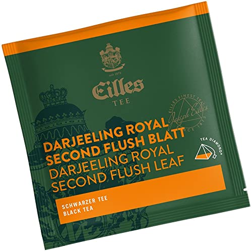 Pyramidenbeutel TEA DIAMONDS Darjeeling Royal Second Flush von Eilles, 50 Stück einzelverpackt von Eilles