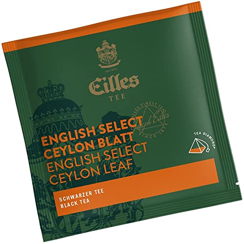 Pyramidenbeutel TEA DIAMONDS English Select Ceylon von Eilles, 50 Stück einzelverpackt von Eilles