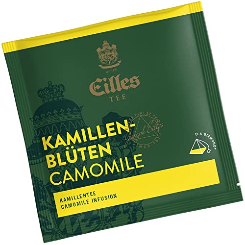 Pyramidenbeutel TEA DIAMONDS Kamillenblüten von Eilles, 50 Stück einzelverpackt von Eilles