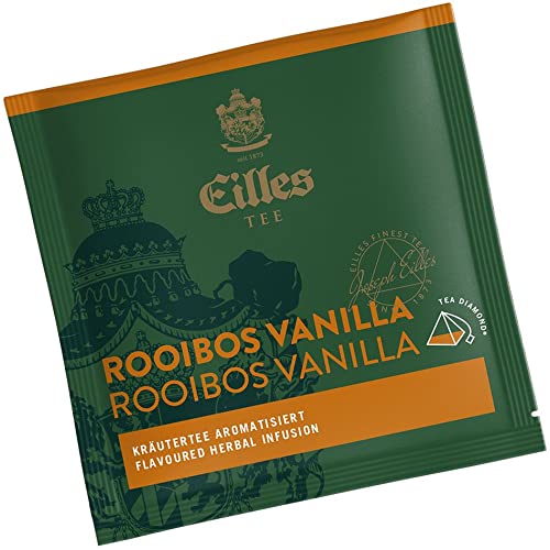 Pyramidenbeutel TEA DIAMONDS Rooibos Vanilla von Eilles, 50 Stück einzelverpackt von Eilles