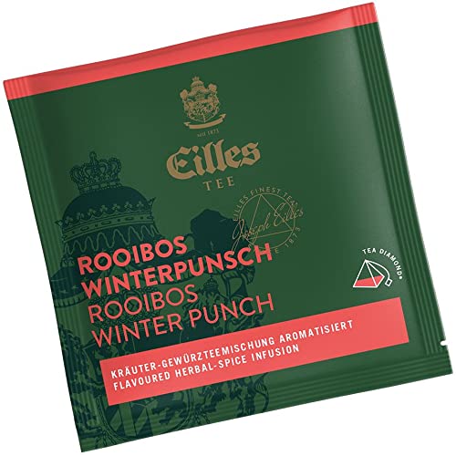 Pyramidenbeutel TEA DIAMONDS Rooibos Winterpunsch von Eilles, 50 Stück einzelverpackt von Eilles