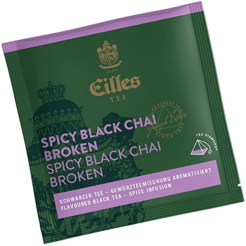 Pyramidenbeutel TEA DIAMONDS Spicy Black Chai Broken von Eilles, 50 Stück einzelverpackt Pyramidenbeutel TEA DIAMONDS Spicy Black Chai Broken von Eilles, 50 Stück einzelverpackt von Eilles