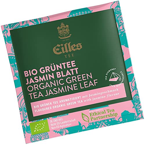 Tea Diamond BIO GRÜNTEE JASMIN Blatt einzelverpackt von Eilles, 10 Stück von Eilles