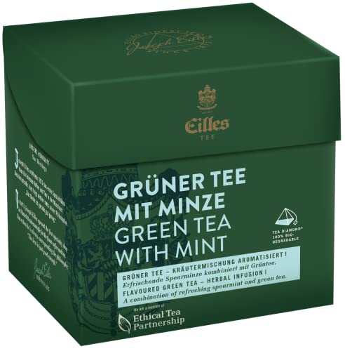 Tea Diamonds GRÜNER TEE MIT MINZE von Eilles, 20er Box von Eilles