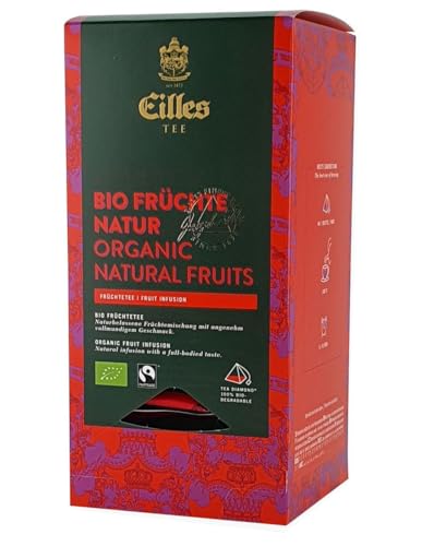 Eilles Luxury World Selection Tea Bio Früchte Natur - 20 Tea Diamonds einzelverpackt von Eilles