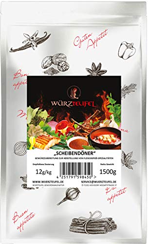 Döner Kebab Gyros Scheibendöner Dönerfleisch - Gewürzzubereitung. GV - Beutel 1500g. (1,5KG) von Yubaoly