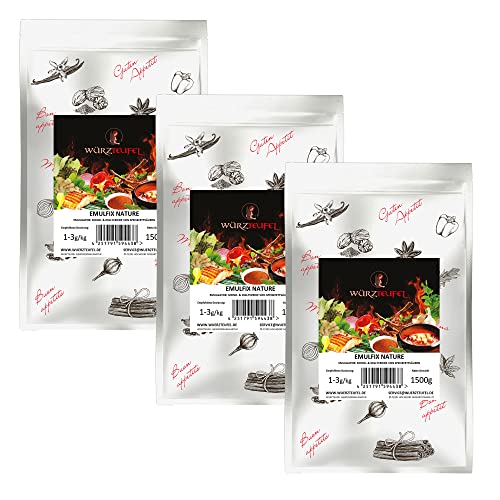 Emulgator Mono- und Diglyceride von Speisefettsäuren. Rein pflanzlich, extra fein. EU-Ware! 3 Beutel je 1500g. (4,5KG) von Yubaoly