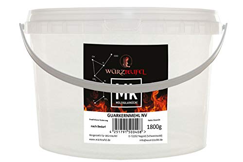Guarkernmehl, Guar , niedrigviskoser Ballaststoff Guar Gum, E 412. Molekulare Küche. Verdickungsmittel. PE - Eimer 1800g. (1,8 KG) von Yubaoly