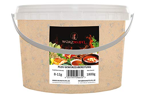 Plov Gewürz Plov, Pallau Pilaw, Pilav, Polow, Pilau Gewürzzubereitung. PE - Eimer 1800g. (1,8 KG) von Yubaoly