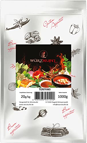 Teriyaki – Gewürzmarinade, pikante japanische Gewürzmischung, Teriyaki - Rub. Beutel 1000g (1,0KG) von Yubaoly