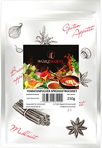 Tomatenpulver sprühgetrocknet aus Italien. Tomaten - Pulver mit hohem Lycopin - Gehalt. Beutel 250g. von Yubaoly