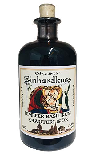 Seligenstädter Einhardkuss - Himbeer-Kräuter-Likör in exklusiver Apothekerflasche 500ml von Einhardkuss_500
