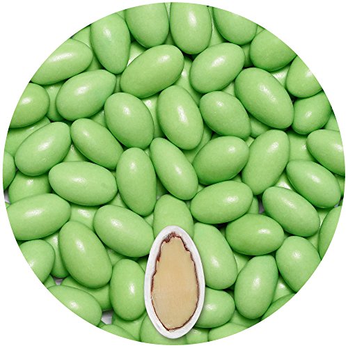 EinsSein 0,5kg Taufmandeln Colorato hellgrün glanz Mandeln Hochzeit Zuckermandeln Bonboniere Confetti Badem sekeri Gastgeschenk Zucker Mandeln Taufmandeln von EinsSein