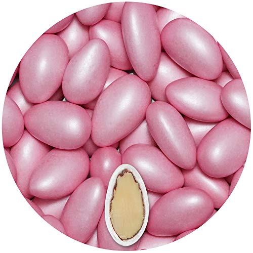 EinsSein 0,5kg Taufmandeln Conchiglia rosa pearl Mandeln Hochzeit Zuckermandeln Bonboniere Confetti Badem sekeri Gastgeschenk Zucker Mandeln Taufmandeln von EinsSein