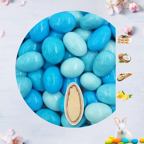 EinsSein 0,5kg Schokoladeneier Osterei Schoko Geschmacksmix hellblau-blau | Schokoladeneier für Kinder Erwachsene | Schokoei Ei für Ostern | Leckere Ostersüßigkeiten Süßigkeiten für die Osterhasen von EinsSein