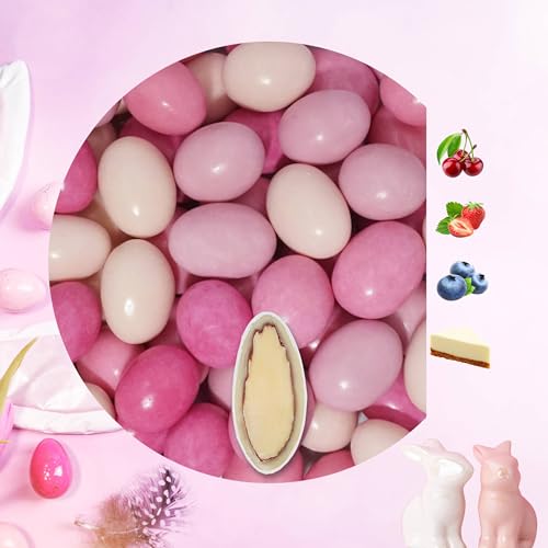 EinsSein 0,5kg Schokoladeneier Osterei Schoko Geschmacksmix rosa-pink | Schokoladeneier für Kinder Erwachsene | Schokoei Ei für Ostern | Leckere Ostersüßigkeiten Süßigkeiten von EinsSein