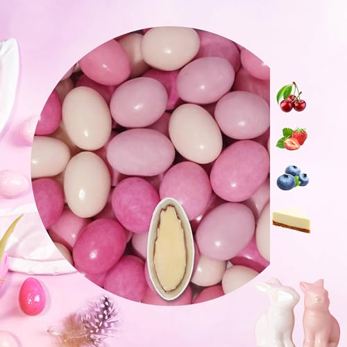 EinsSein 0,5kg Schokoladeneier Osterei Schoko Geschmacksmix rosa-pink |Schokoladeneier für Kinder Erwachsene | Schokoei Ei für Ostern | Leckere Ostersüßigkeiten Süßigkeiten für die Osterhasen Suche von EinsSein