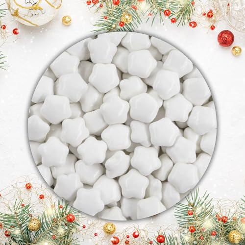 EinsSein 0,5kg Schokolinsen Sterne Schokosterne weiss glanz Schoko Schokodragees - Gastgeschenke Weihnachten Taufe Babyparty Hochzeit - Altervative für Hochzeitsmandeln - perfekt für Candy Bar EinsSein 0,5kg Schokolinsen Sterne Schokosterne weiss glanz Schoko Schokodragees - Gastgeschenke Weihnachten Taufe Babyparty Hochzeit - Altervative für Hochzeitsmandeln - perfekt für Candy Bar von EinsSein