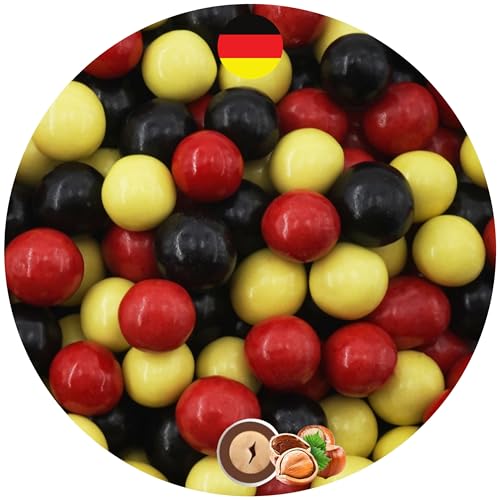 EinsSein 0,7kg Schokobälle Mix Deutschland schwarz-rot-gold glanz Schokokugeln Bälle Schoko| EM 2024 Süßigkeiten Fußball Kindergeburtstag, Party| essbare Deko Fanartikel für die Fußball EM in der EinsSein 0,7kg Schokobälle Mix Deutschland schwarz-rot-gold glanz Schokokugeln Bälle Schoko| EM 2024 Süßigkeiten Fußball Kindergeburtstag, Party| essbare Deko Fanartikel für die Fußball EM in der von EinsSein