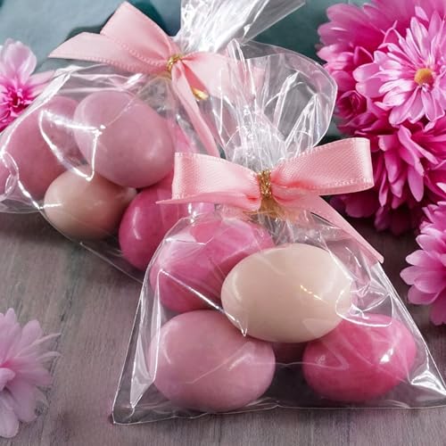 EinsSein 10 Stück Gastgeschenke Hochzeit, Taufe, Babyshower mit Schokomandeln rosa-pink schon fertig gefüllt - Bonboniere Hochzeitsmandeln Taufmandeln Kommunion Konfirmation Babyparty EinsSein 10 Stück Gastgeschenke Hochzeit, Taufe, Babyshower mit Schokomandeln rosa-pink schon fertig gefüllt - Bonboniere Hochzeitsmandeln Taufmandeln Kommunion Konfirmation Babyparty von EinsSein