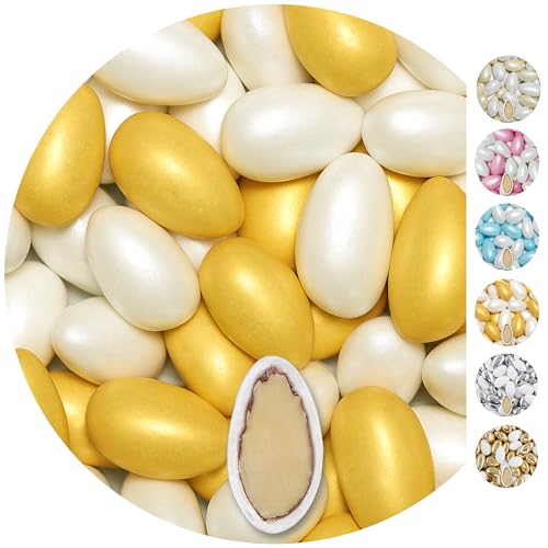 EinsSein 1kg Hochzeitsmandeln Conchiglia Mix weiss-gold metalic matt Mandeln Hochzeit Zuckermandeln Bonboniere Confetti Badem sekeri Gastgeschenk Zucker Mandeln Taufmandeln Candy Bar Süssigkeiten EinsSein 1kg Hochzeitsmandeln Conchiglia Mix weiss-gold metalic matt Mandeln Hochzeit Zuckermandeln Bonboniere Confetti Badem sekeri Gastgeschenk Zucker Mandeln Taufmandeln Candy Bar Süssigkeiten von EinsSein